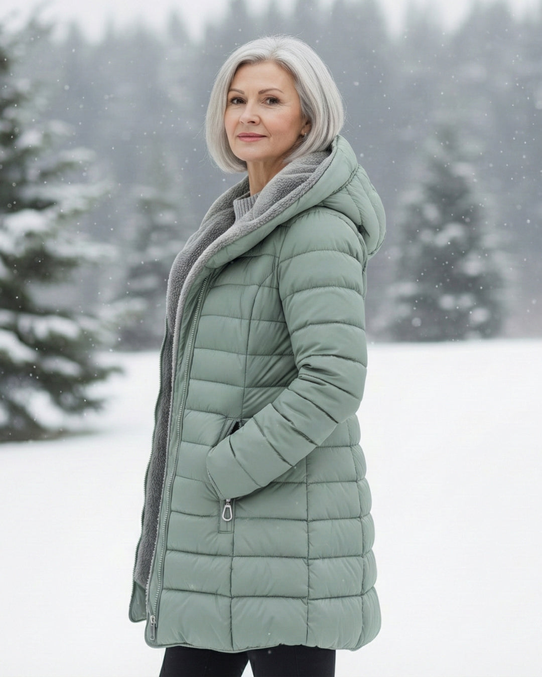 Grace - Varm Fleece Pufferjacka