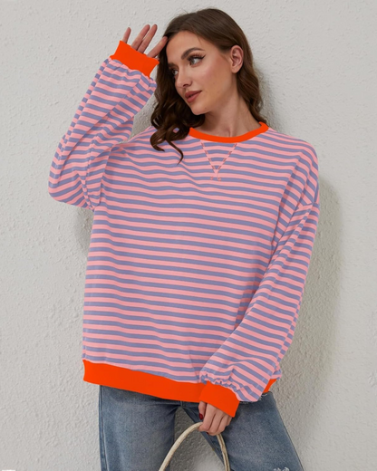ROXANNE™ - Randig överdimensionerad tröja