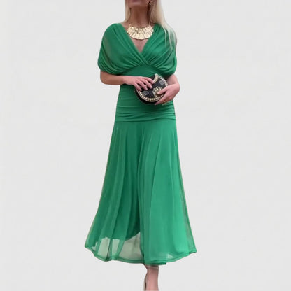 Sienna - Elegant Grön Klänning