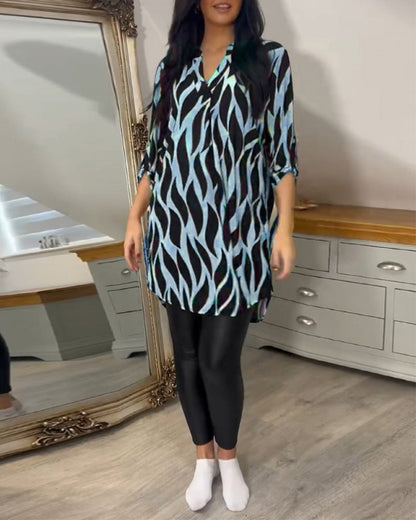 ALEXANDRA™ - Mönstrad lös topp
