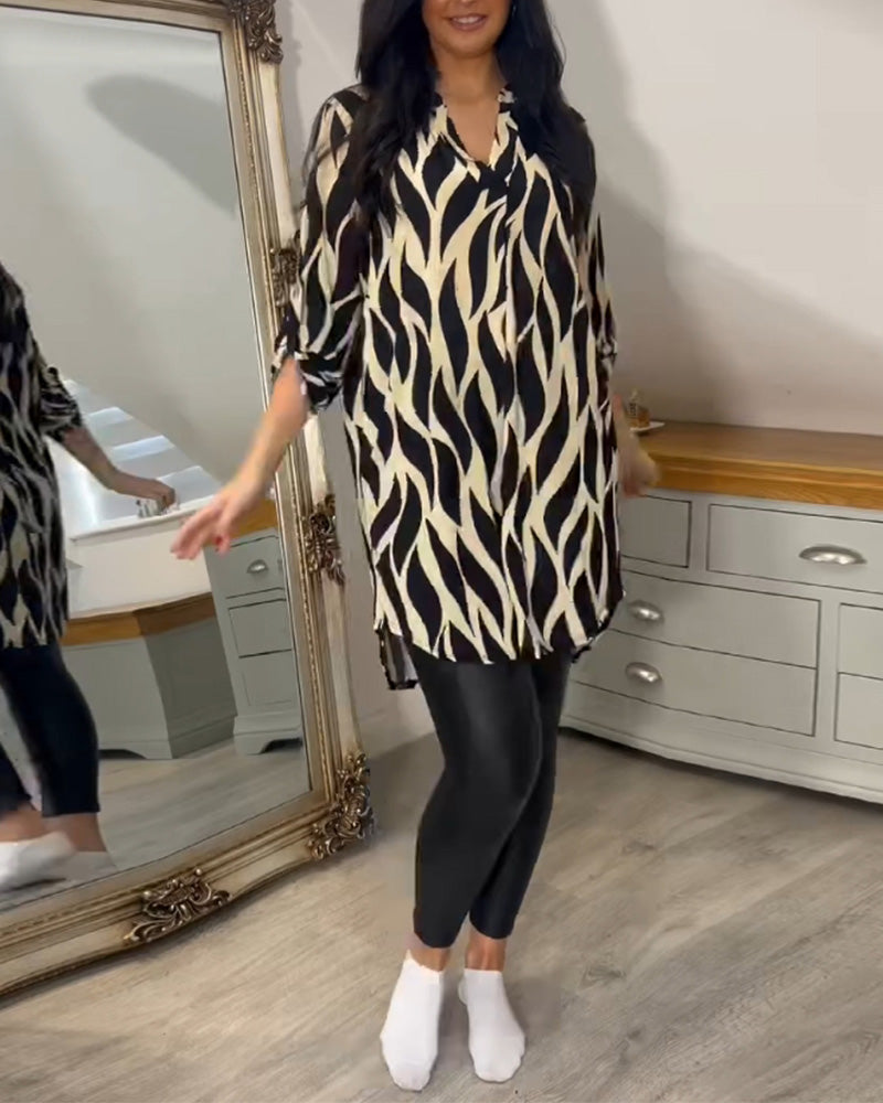 ALEXANDRA™ - Mönstrad lös topp