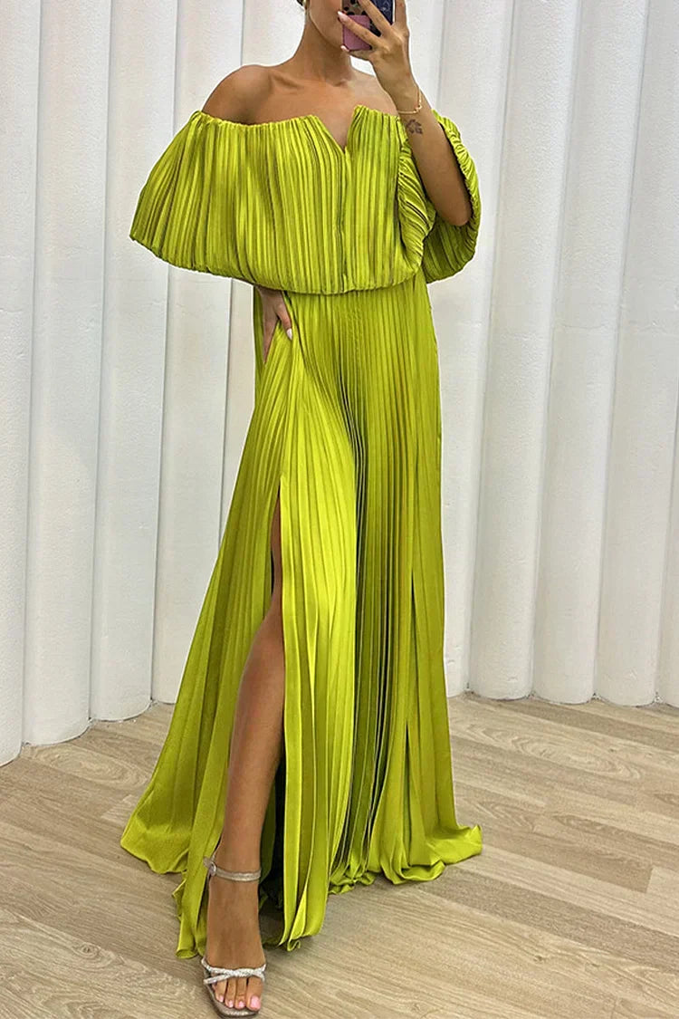 Arabella | Elegant plisserad maxiklänning