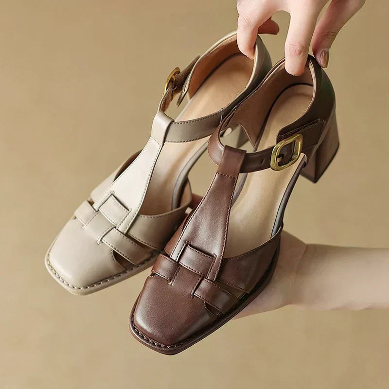 Belliora | Square Toe sommarsandaler