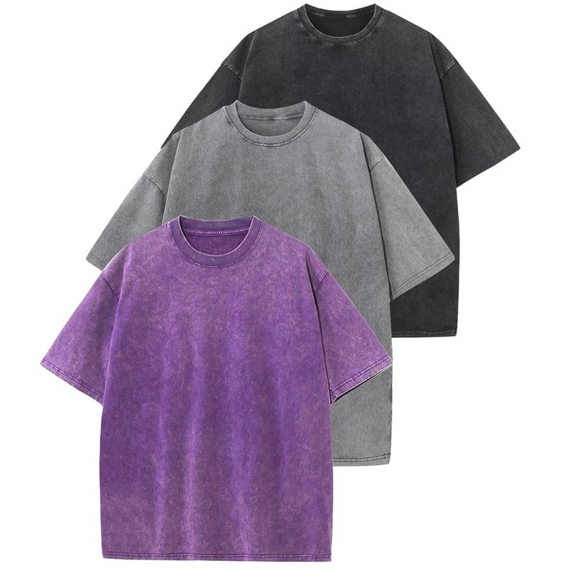 HOLLIE™ - Avslappnad rundhalsad t-shirt med lös passform (3-pack)