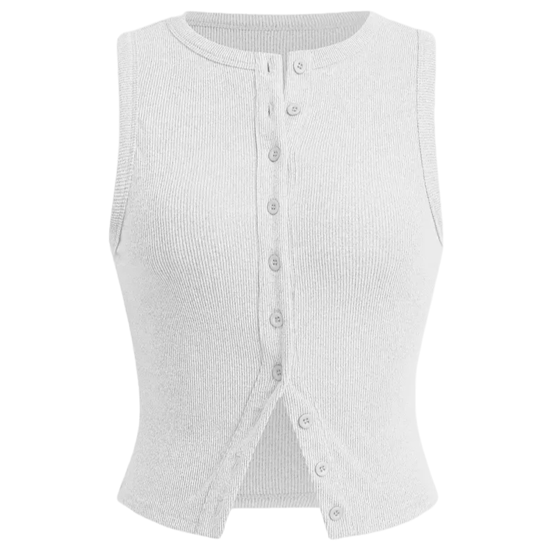 KYLIE™ – Klassisk ribbad, avslappnad kort topp