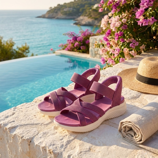 Demi - Sandaler med elastisk fotledsrem