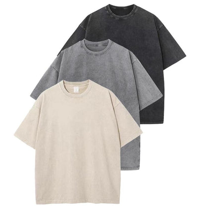 HOLLIE™ - Avslappnad rundhalsad t-shirt med lös passform (3-pack)