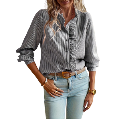 CRIZA™ – Smidig blus med knappar framtill