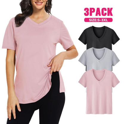 SELENA™ - Avslappnad lös passformad t-shirt (3-pack)