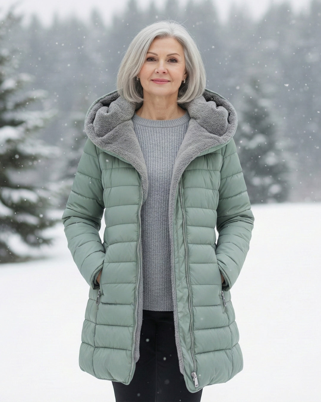 Grace - Varm Fleece Pufferjacka