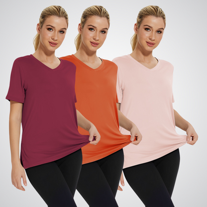 SELENA™ - Avslappnad lös passformad t-shirt (3-pack)