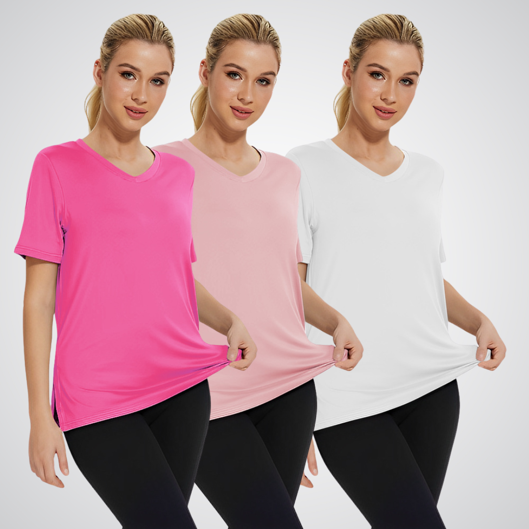 SELENA™ - Avslappnad lös passformad t-shirt (3-pack)