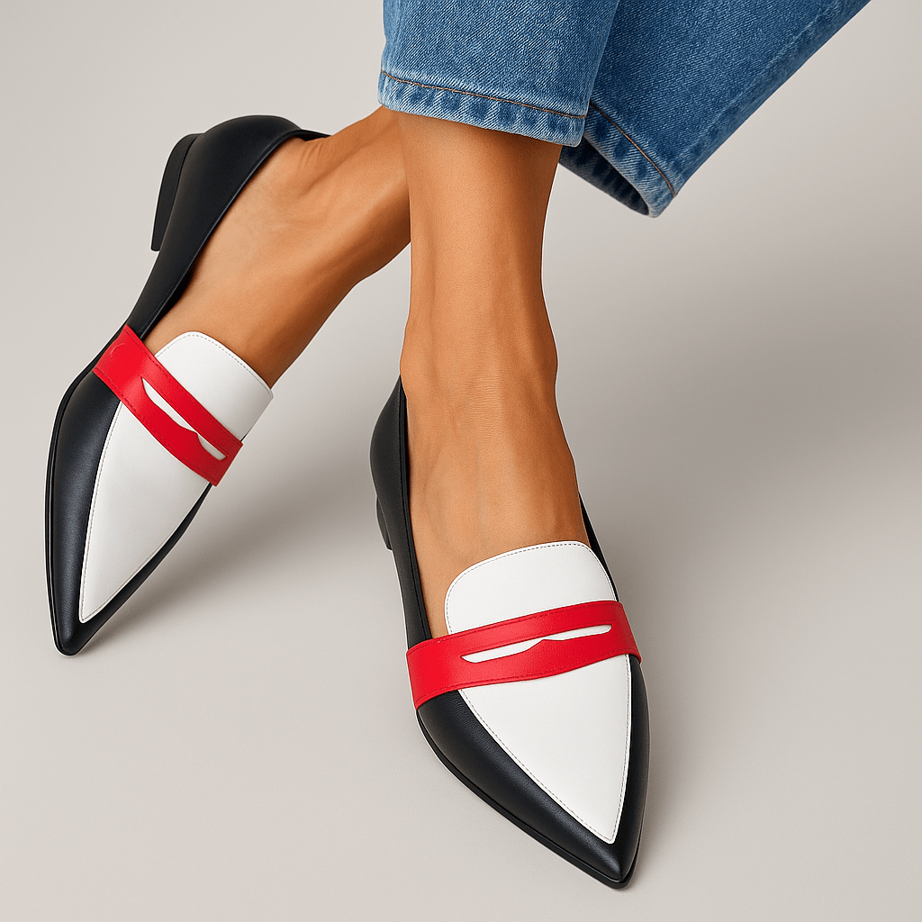 Chiara - Veganska läderloafers