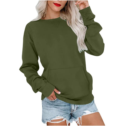 ERMA™ - Lättviktig tröja med rund hals och huva för dam