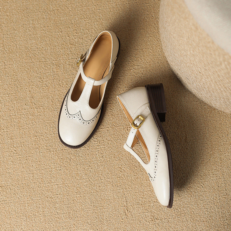 Ysolenne | Eleganta T-Bar Mary Janes
