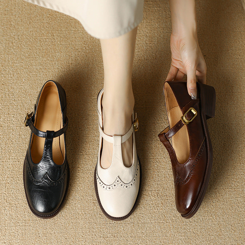 Ysolenne | Eleganta T-Bar Mary Janes