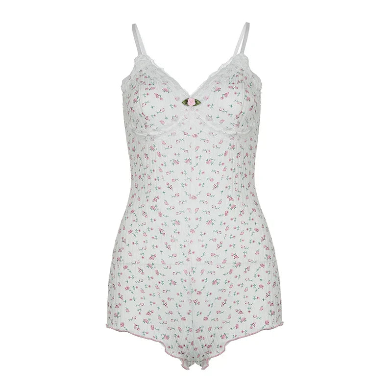 JOY™ – Drömskön blommig ärmlös bodysuit