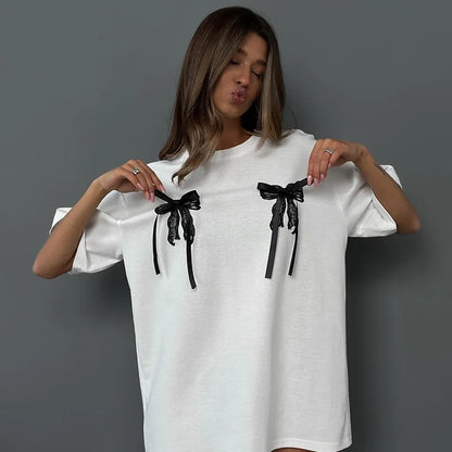 TALIE™ – Söt & Bekväm Rosett-T-shirt