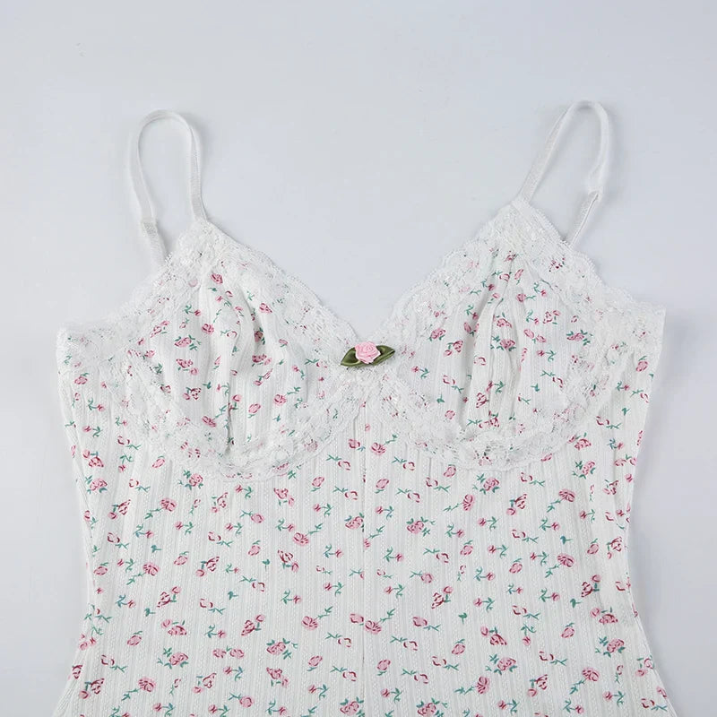 JOY™ – Drömskön blommig ärmlös bodysuit