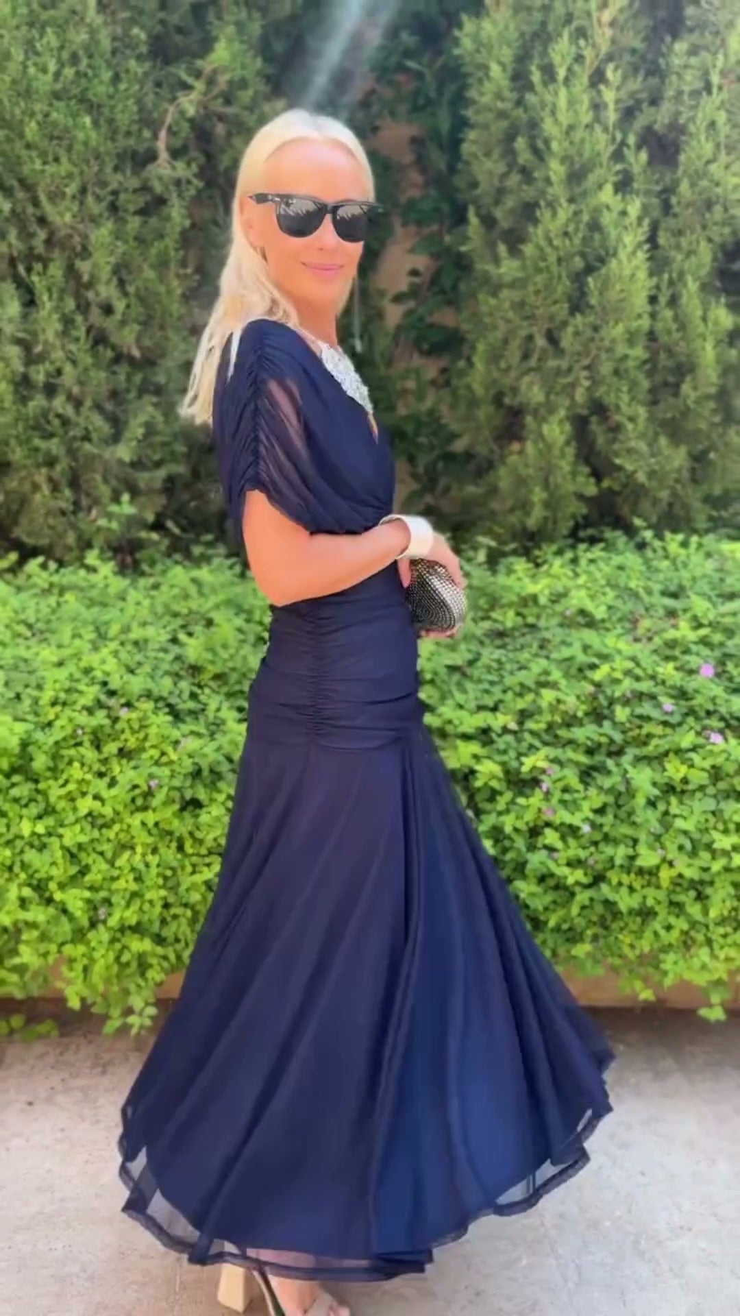 Avery - Elegant Blå Klänning