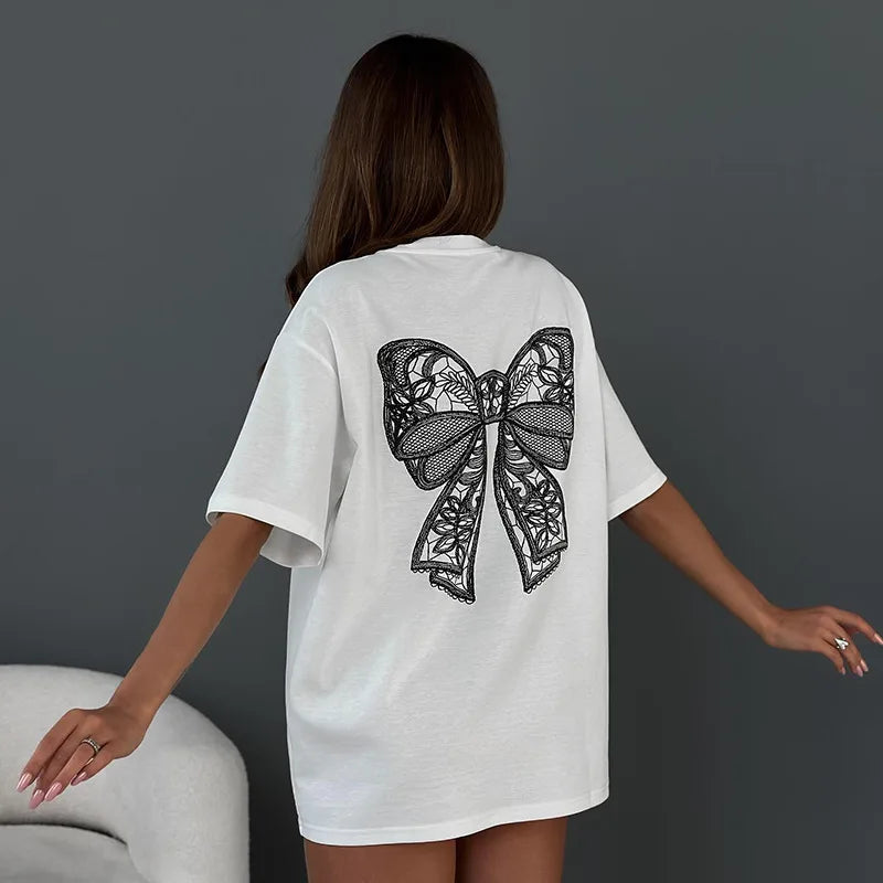 TALIE™ – Söt & Bekväm Rosett-T-shirt