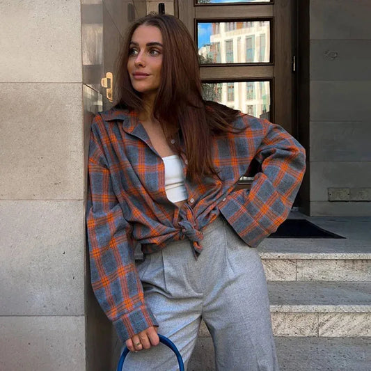 Norah | Avslappnad enfärgad flanell